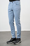 Koyu Turkuaz Düz Gabardin Pamuklu 5 Cep Slim Fit Casual Pantolon 1003245318