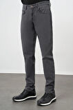 Koyu Antrasit Düz Gabardin Pamuklu 5 Cep Slim Fit Casual Pantolon 1003245319