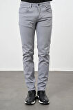 Koyu Mavi Düz Gabardin Pamuklu 5 Cep Slim Fit Casual Pantolon 1003245319