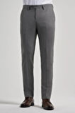 Gri Esnek Yandan Cepli Slim Fit Classic Pantolon 1003245909