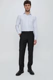 Siyah Esnek Yandan Cepli Comfort Fit Classic Pantolon 1003250005