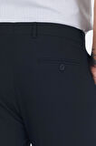 Siyah Esnek Yandan Cepli Slim Fit Classic Pantolon 1003250013