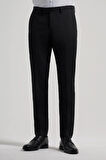 Siyah Esnek Yandan Cepli Slim Fit Classic Pantolon 1003250106