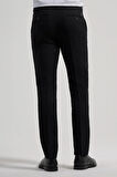 Siyah Esnek Yandan Cepli Slim Fit Classic Pantolon 1003250106