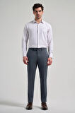 Koyu Antrasit Esnek Yandan Cepli Slim Fit Classic Pantolon 1003250106