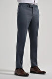 Koyu Antrasit Esnek Yandan Cepli Slim Fit Classic Pantolon 1003250106