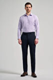 Koyu Lacivert Esnek Yandan Cepli Slim Fit Classic Pantolon 1003250106