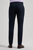 Koyu Lacivert Esnek Yandan Cepli Slim Fit Classic Pantolon 1003250106
