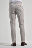 Açık Krem Esnek Yandan Cepli Slim Fit Classic Pantolon 1003250106