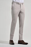 Açık Krem Esnek Yandan Cepli Slim Fit Classic Pantolon 1003250106