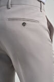 Açık Krem Esnek Yandan Cepli Slim Fit Classic Pantolon 1003250106
