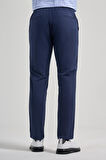 İndigo Mavi Pamuklu Yandan Cepli Casual Comfort Fit Jogger Pantolon 1003250110