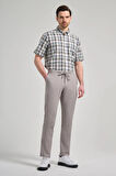 Taş Rengi Pamuklu Yandan Cepli Casual Comfort Fit Jogger Pantolon 1003250110