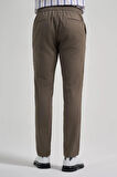 Koyu Haki Pamuklu Yandan Cepli Casual Comfort Fit Jogger Pantolon 1003250110