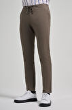 Koyu Haki Pamuklu Yandan Cepli Casual Comfort Fit Jogger Pantolon 1003250110