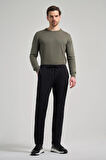 Siyah Esnek Yandan Cepli Casual Slim Fit Jogger Pantolon 1003250118