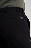 Siyah Esnek Yandan Cepli Casual Slim Fit Jogger Pantolon 1003250118
