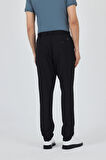 Siyah Esnek Yandan Cepli Casual Standart Fit Jogger Pantolon 1003250119