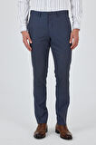 Lacivert Filafil Yan Cep Açık Paça Slim Fit Ayarlanabilir Kemer Pantolon 1003250123