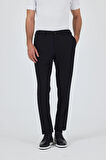 Siyah Esnek Yandan Cepli Casual Slim Fit Jogger Pantolon 1003250156