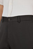 Koyu Antrasit Esnek Yandan Cepli Casual Slim Fit Jogger Pantolon 1003250157