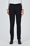 Siyah Esnek Yandan Cepli Casual Slim Fit Pantolon 1003250158