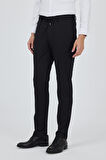 Siyah Esnek Yandan Cepli Casual Slim Fit Pantolon 1003250158