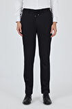 Siyah Esnek Yandan Cepli Casual Slim Fit Pantolon 1003250158