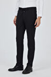 Siyah Esnek Yandan Cepli Casual Slim Fit Pantolon 1003250158