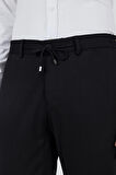 Siyah Esnek Yandan Cepli Casual Slim Fit Pantolon 1003250158