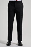 Siyah Esnek Yandan Cepli Comfort Fit Classic Pantolon 1003250159