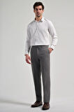 Koyu Antrasit Esnek Yandan Cepli Comfort Fit Classic Pantolon 1003250159
