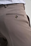 Sütlü Kahverengi Esnek Yandan Cepli Comfort Fit Classic Pantolon 1003250159