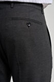 Siyah Esnek Yandan Cepli Slim Fit Classic Pantolon 1003250160