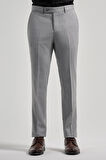 Gri Esnek Yandan Cepli Slim Fit Classic Pantolon 1003250160