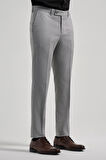 Gri Esnek Yandan Cepli Slim Fit Classic Pantolon 1003250160