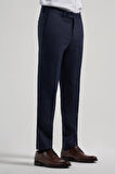 Koyu Lacivert Esnek Yandan Cepli Slim Fit Classic Pantolon 1003250160