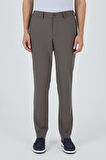 Koyu Vizon Esnek Yandan Cepli Casual Slim Fit Jogger Pantolon 1003250162