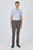 Koyu Vizon Esnek Yandan Cepli Casual Slim Fit Jogger Pantolon 1003250162