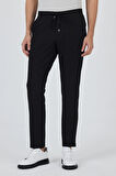 Siyah Esnek Lastikli Yandan Cepli Casual Comfort Fit Jogger Pantolon 1003250210