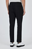 Siyah Esnek Lastikli Yandan Cepli Casual Comfort Fit Jogger Pantolon 1003250210