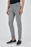 Gri Pamuklu 5 Cep Casual Slim Fit 5 Cep Pantolon 1003250318