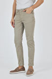Koyu Bej Pamuklu 5 Cep Casual Slim Fit 5 Cep Pantolon 1003250318