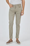 Koyu Bej Pamuklu 5 Cep Casual Slim Fit 5 Cep Pantolon 1003250318