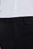Siyah Yan Cep Açık Paça Comfort Fit Esnek Classic Pantolon 1003250907