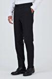 Siyah Yan Cep Açık Paça Comfort Fit Esnek Classic Pantolon 1003250907