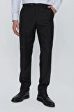 Siyah Gabardin Yan Cep Açık Paça Basic Comfort Fit Esnek Pantolon 1003255005