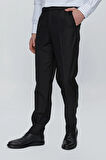 Siyah Gabardin Yan Cep Açık Paça Basic Comfort Fit Esnek Pantolon 1003255005