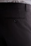Siyah Yan Cep Açık Paça Kendinden Desenli Slim Fit Esnek Pantolon 1003255151