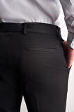 Siyah Yan Cep Açık Paça Esnek Slim Fit Classic Casual Pantolon 1003255153